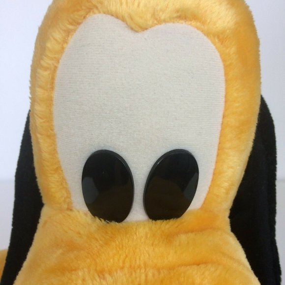 Walt Disney Company Pluto Dog Plush 16" Sitting Large Stuffed Animal Tongue Out - Picture 5 of 12